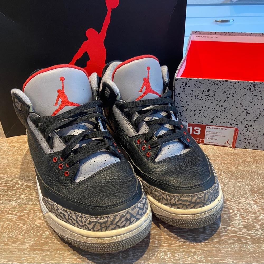 2018 Jordan Retro 3 (Black Cement), Men’s Size 13 - $300